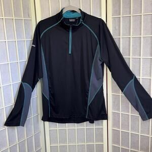 Subaru 1/4 Zip Pullover Black Label Performance Outback Shirt Adult XL New